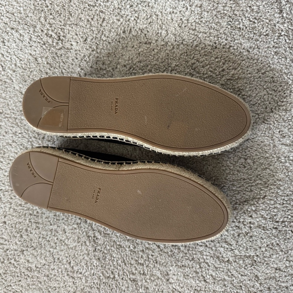 NWT Prada Black Canvas Mary Jane Espadrilles - Picture 7 of 11